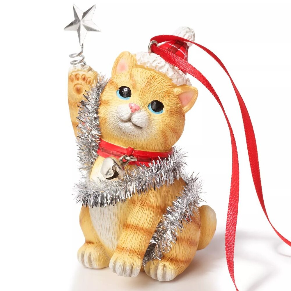 Macy's 2025-Pets Orange Cat Ornament (Holiday Lane)